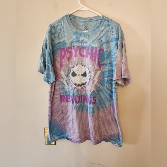 Jack Skellington Psychic Readings Future Past Preset Tie Dyed t shirt mens xl - Picture 1 of 3